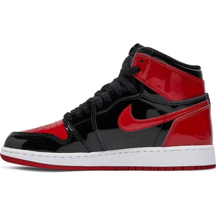 Jordan 1 Retro High OG Patent Bred (GS) hikers' shoes Neutral Color
