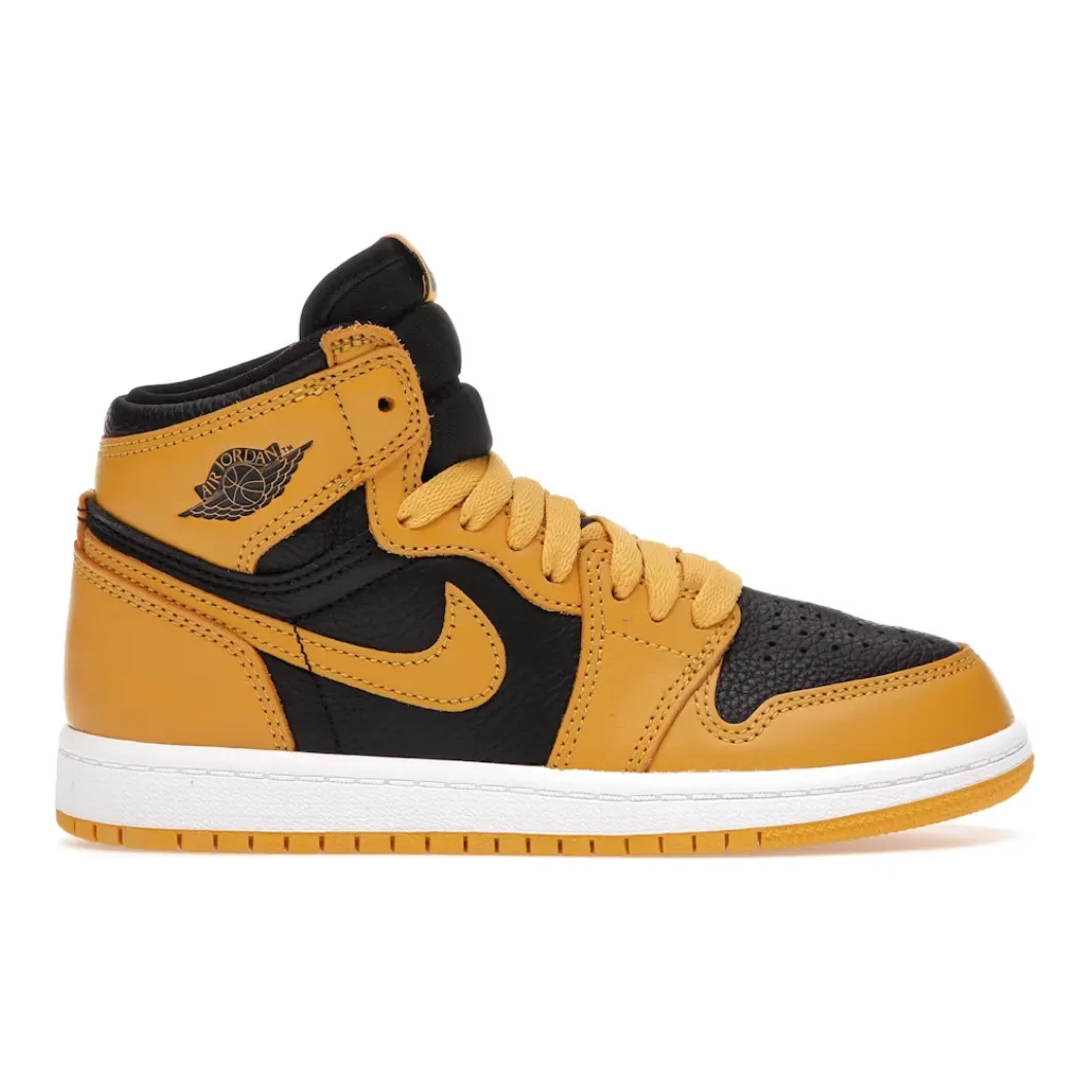 Jordan 1 Retro High OG Pollen (PS) running in sand shoes