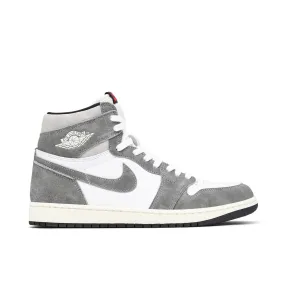 road running shoe alternative Jordan 1 Retro High OG Washed Black
