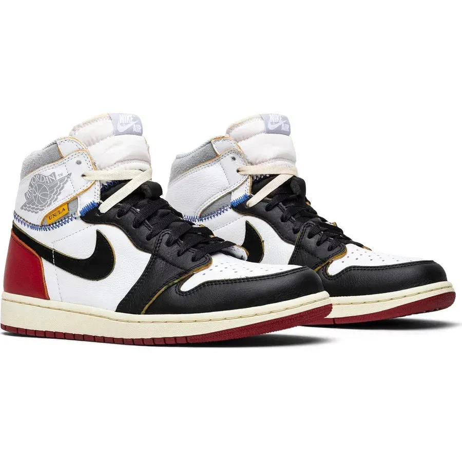 easy - to - put - on shoes Running Shorts Jordan 1 Retro High Union Los Angeles Black Toe