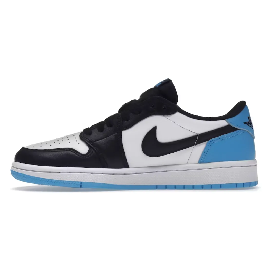 Gym Training mountain running gear Jordan 1 Retro Low OG Black Dark Powder Blue (Women's)