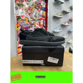 Jordan 1 Retro Low OG SP Travis Scott Black Phantom UK 11 Light Reflective treadmill running footwear