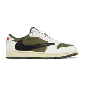 Jordan 1 Retro Low OG SP Travis Scott Medium Olive Strappy Design