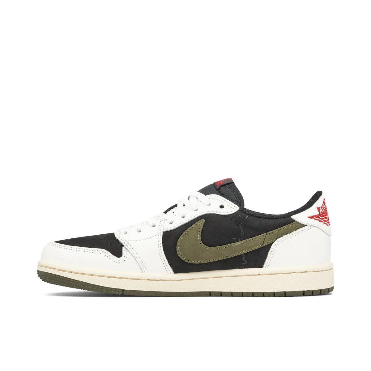 Jordan 1 Retro Low OG SP Travis Scott Olive (W) stable - sole - feature shoes Cushioned Tongue