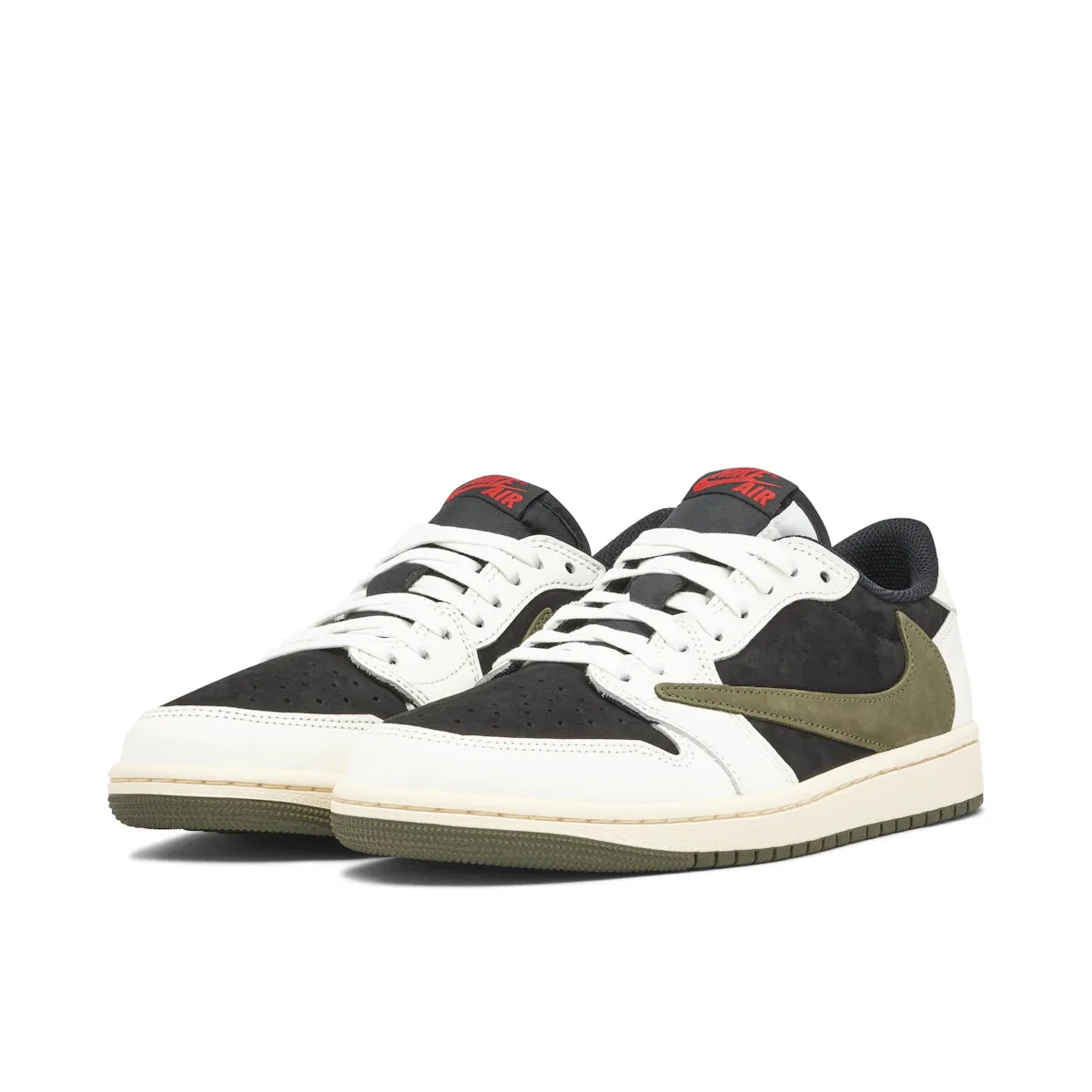 Jordan 1 Retro Low OG SP Travis Scott Olive (W) Walking running shoes for fitness - oriented men