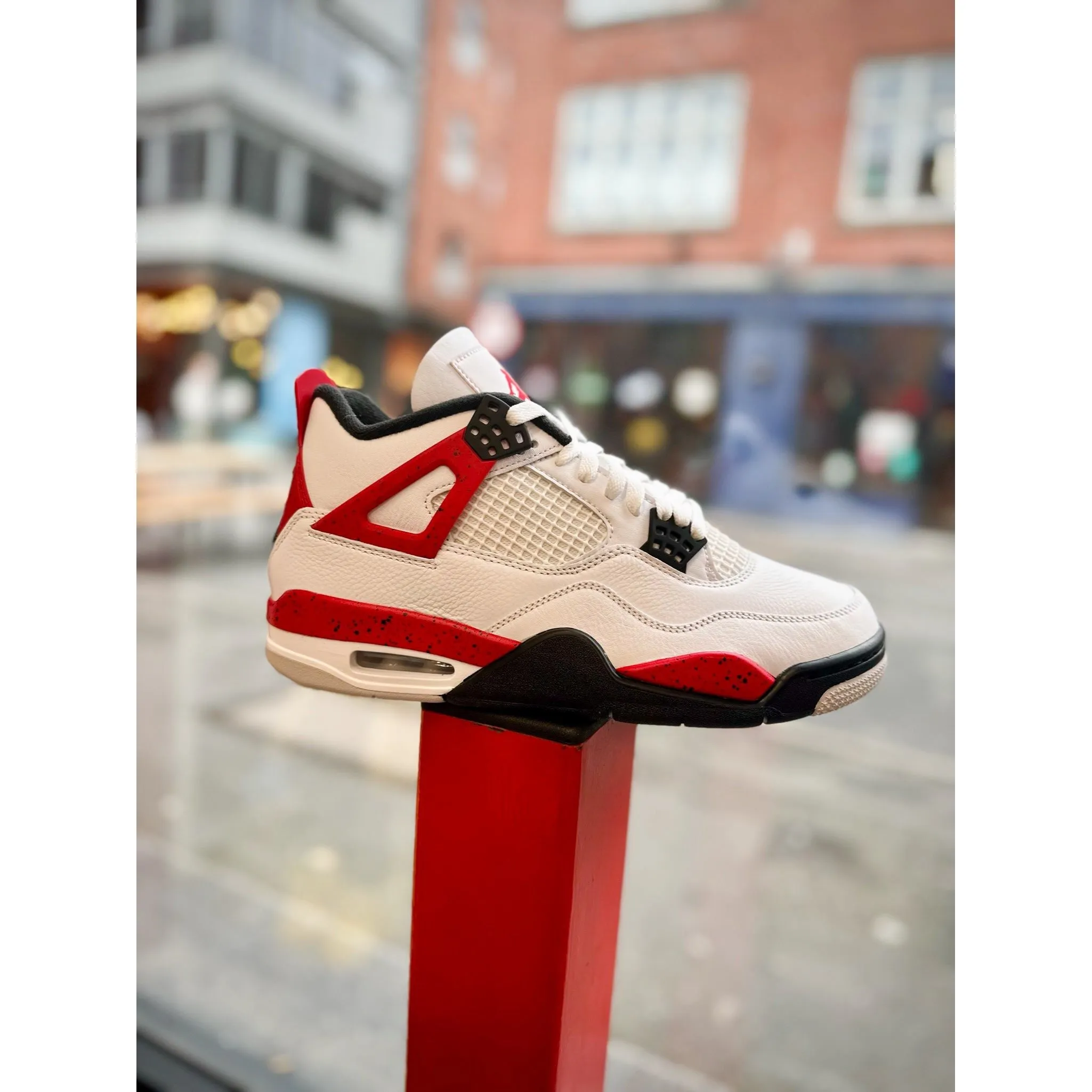 Jordan 4 Retro Red Cement (GS) circular outsole running shoes