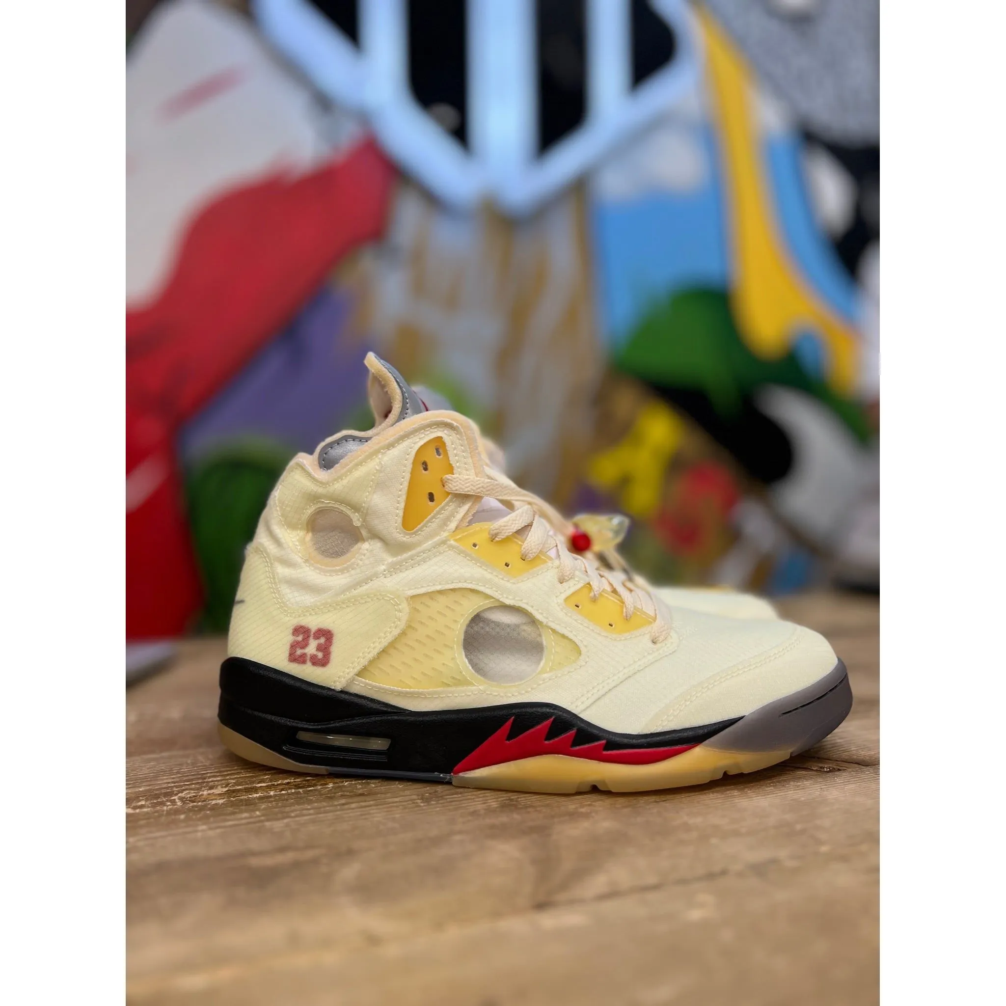 Jordan 5 Retro OFF-WHITE Sail composite - sole shoes