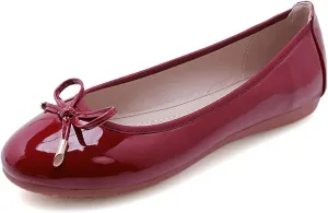Julymens Women's Cute Bowknot Ballet Flats Comfortable Soft Sole Walking Shoes