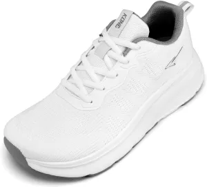 KDN Men's Wide Toe Box Shoes Cushioned Road Running Shoes Non Slip Mens Walking Sneakers for Wide Feet Comfortable Athletic Gym Workout Shoes Wide Width