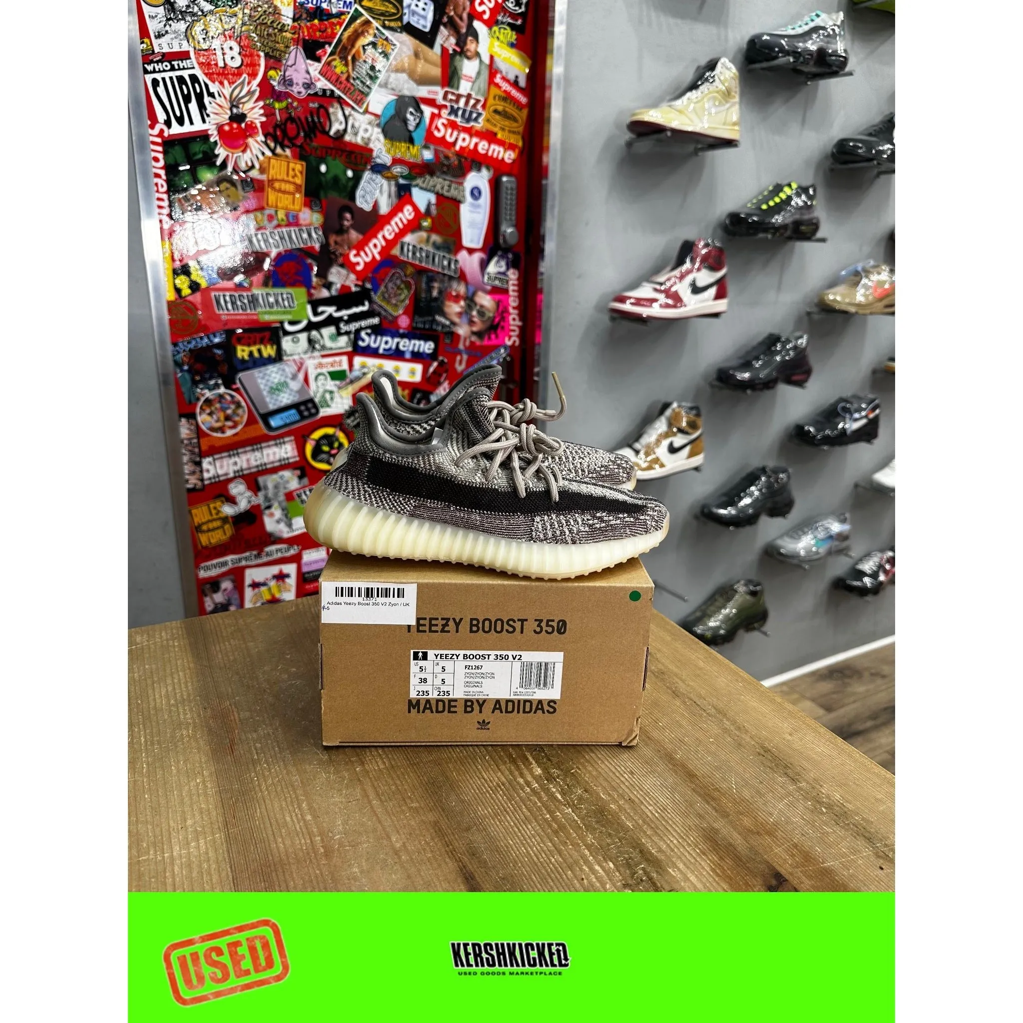 Street Explorer Kershkicked Yeezy 350 V2 Zyon UK 4.5
