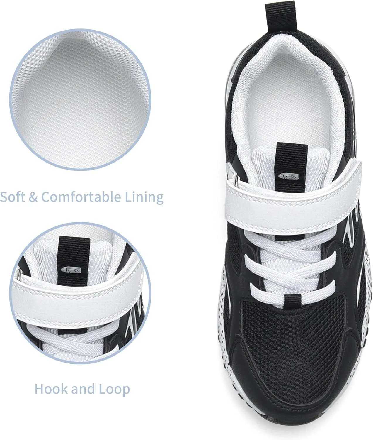 Kids Air Running Shoes Soft Breathable Lightweight Tennis Sneakers for Boys Girls