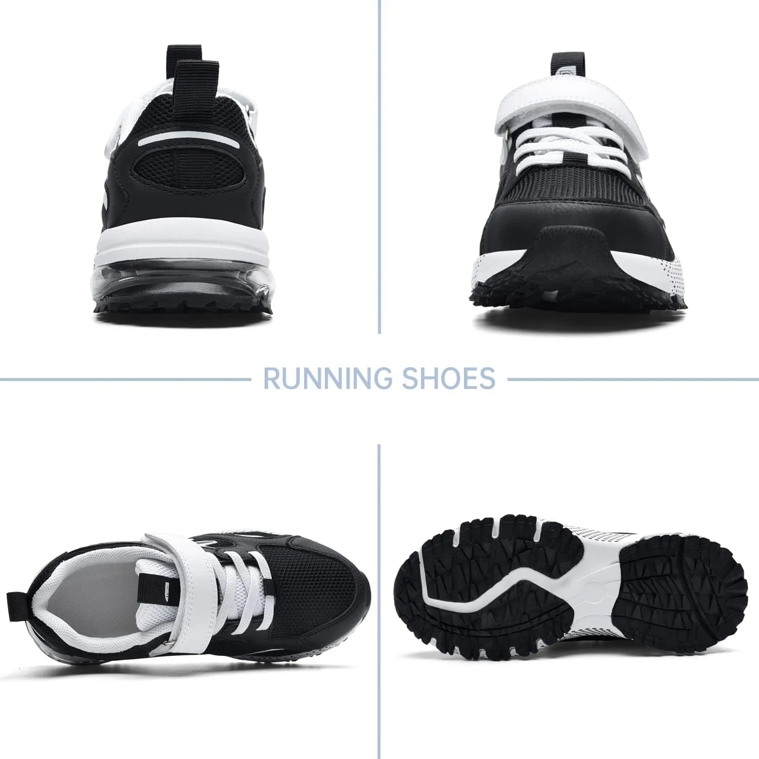 Kids Air Running Shoes Soft Breathable Lightweight Tennis Sneakers for Boys Girls