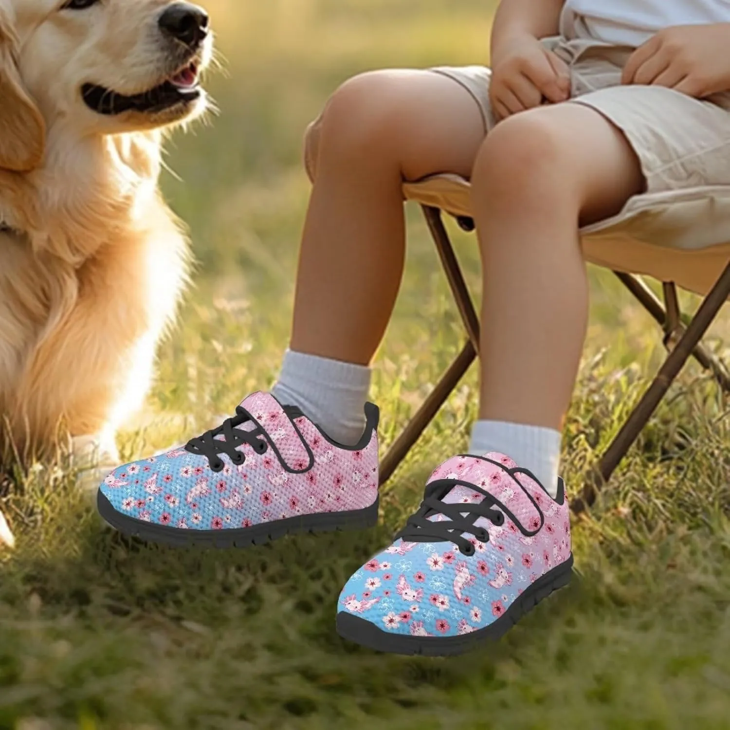 Kids Unisex Tennis Running Shoes Breathable Soft Walking Sneakers for Boys Girls Elastic Cushioned Travel Shoe for Kids Size 11-15 Black Sole