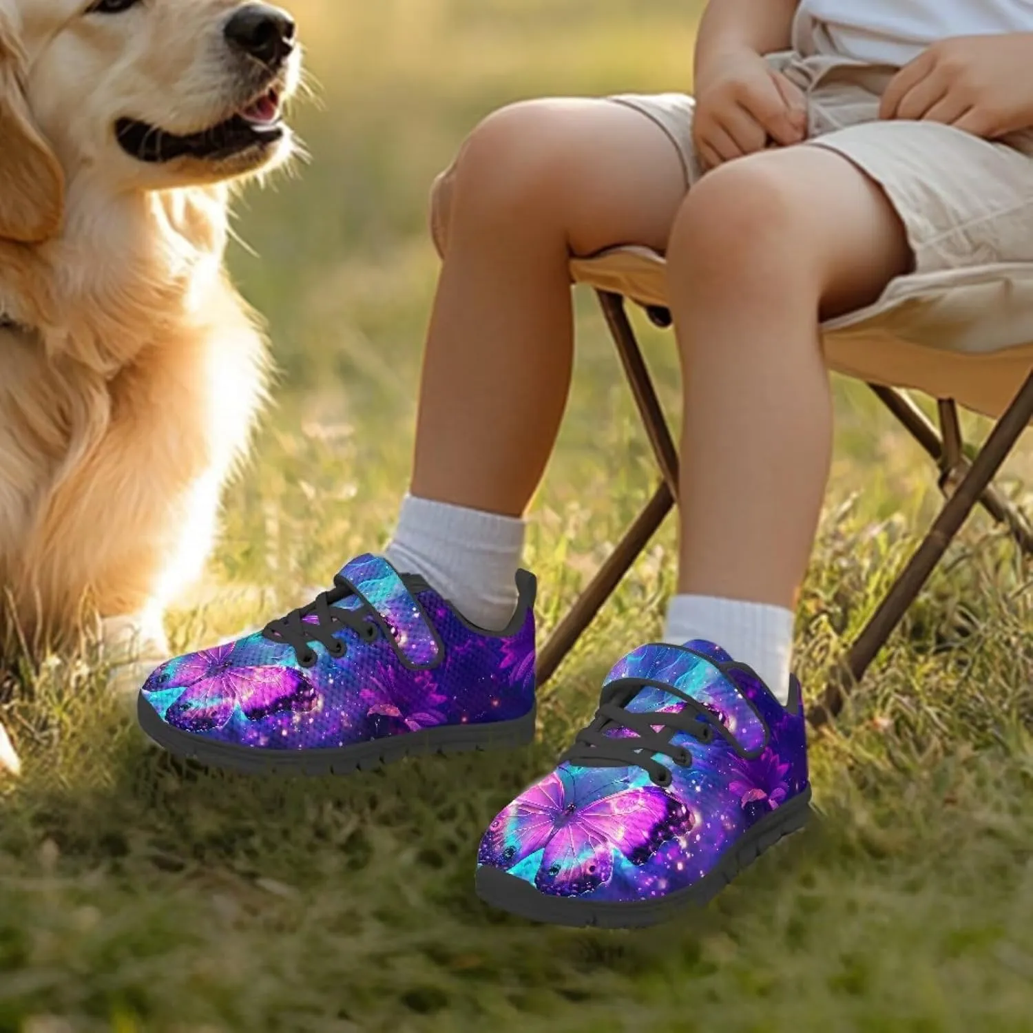 Kids Unisex Tennis Running Shoes Breathable Soft Walking Sneakers for Boys Girls Elastic Cushioned Travel Shoe for Kids Size 11-15 Black Sole