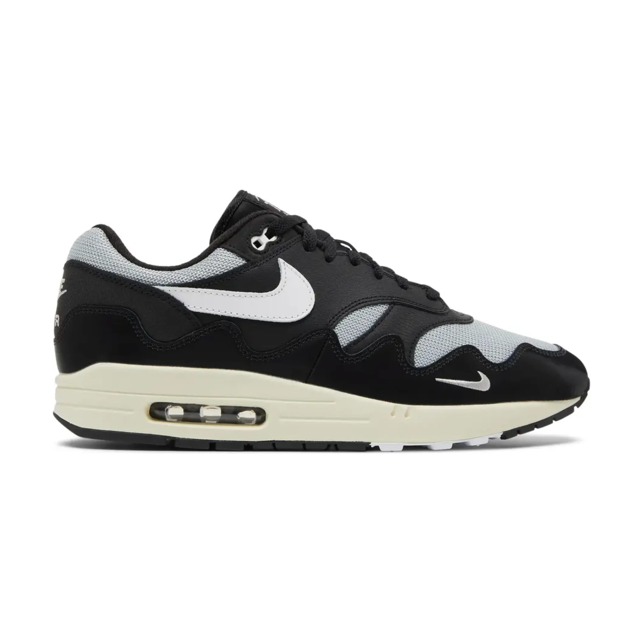 Agility Driven Sole Sharp Cuts Nike Air Max 1 Patta Waves Black (with Bracelet)