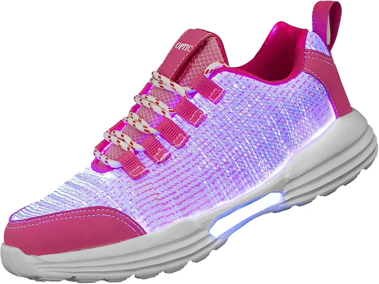 LED Fiber Optic Shoes Light Up Sneakers for Women Men Luminous Trainers Flashing Shoes for Festivals, Christmas, Halloween, New Year Party with USB Charging,