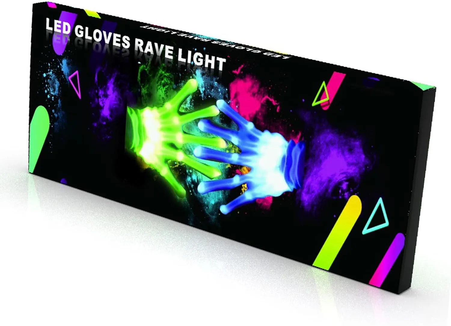 LED Gloves 12 Colors Girls Boys Toys Age 6-8 8-12 Years Old Kids Easter Gifts stocking stuffers Light Up Gloves Cool Fun Costumes for Halloween Christmas Carnival Birthday Parties (1 Pair M)