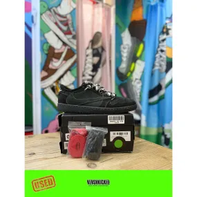 Fire - Resistant judo shoes Jordan 1 Low Travis Scott Black Phantom UK 7