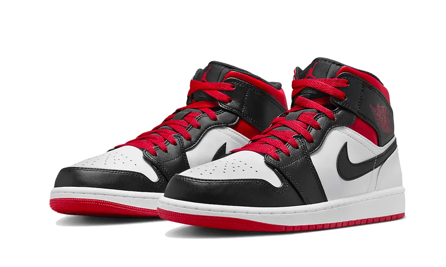 Street Focus Airflow Optimized Vamp Air Jordan 1 Mid Gym Red Black Toe