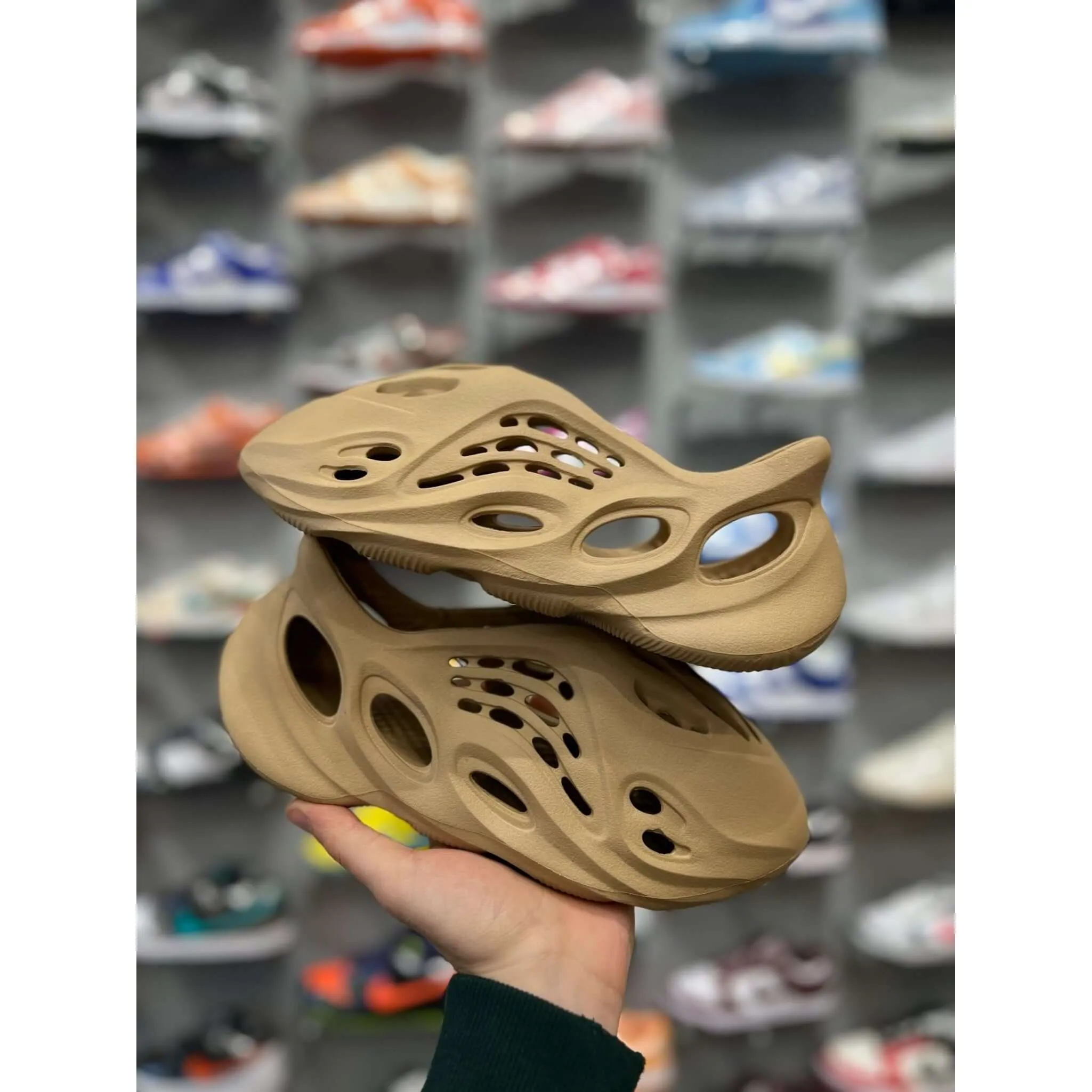 Quick Slip On Style Adidas Yeezy Foam RNR Stone Sage