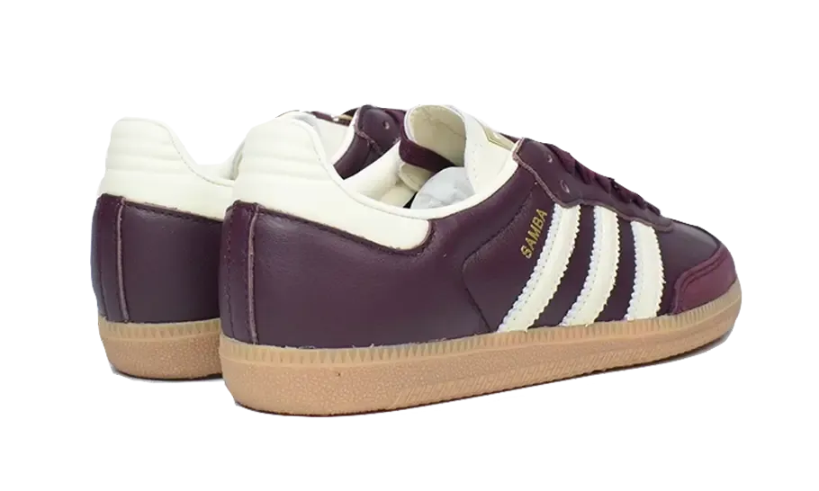 Sweat Free Boat ride Samba OG Maroon Gold Metallic