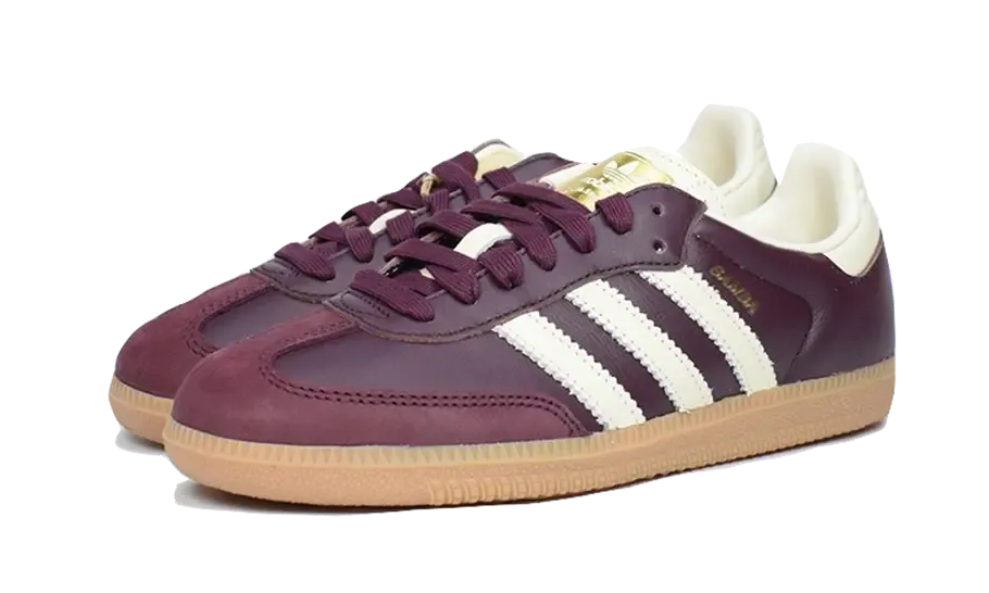 Fashionable Touch Museum Glow Samba OG Maroon Gold Metallic