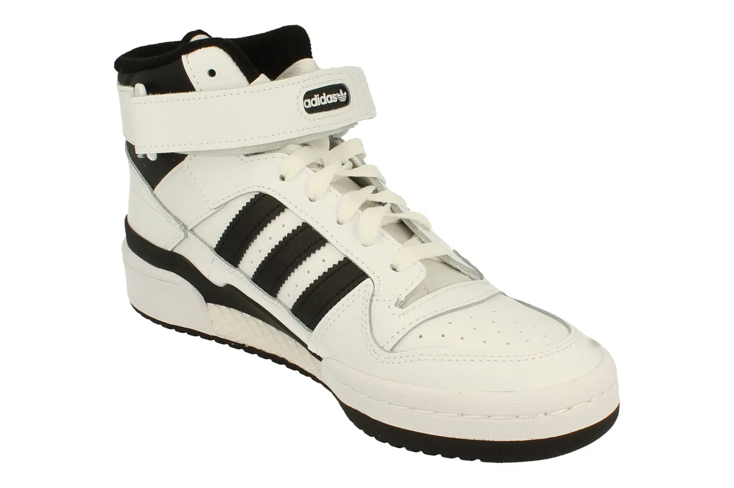 running in a wooden bridge area shoes leather sole shoes Adidas Originals Forum Mid Mens Trainers Sneakers FY7939