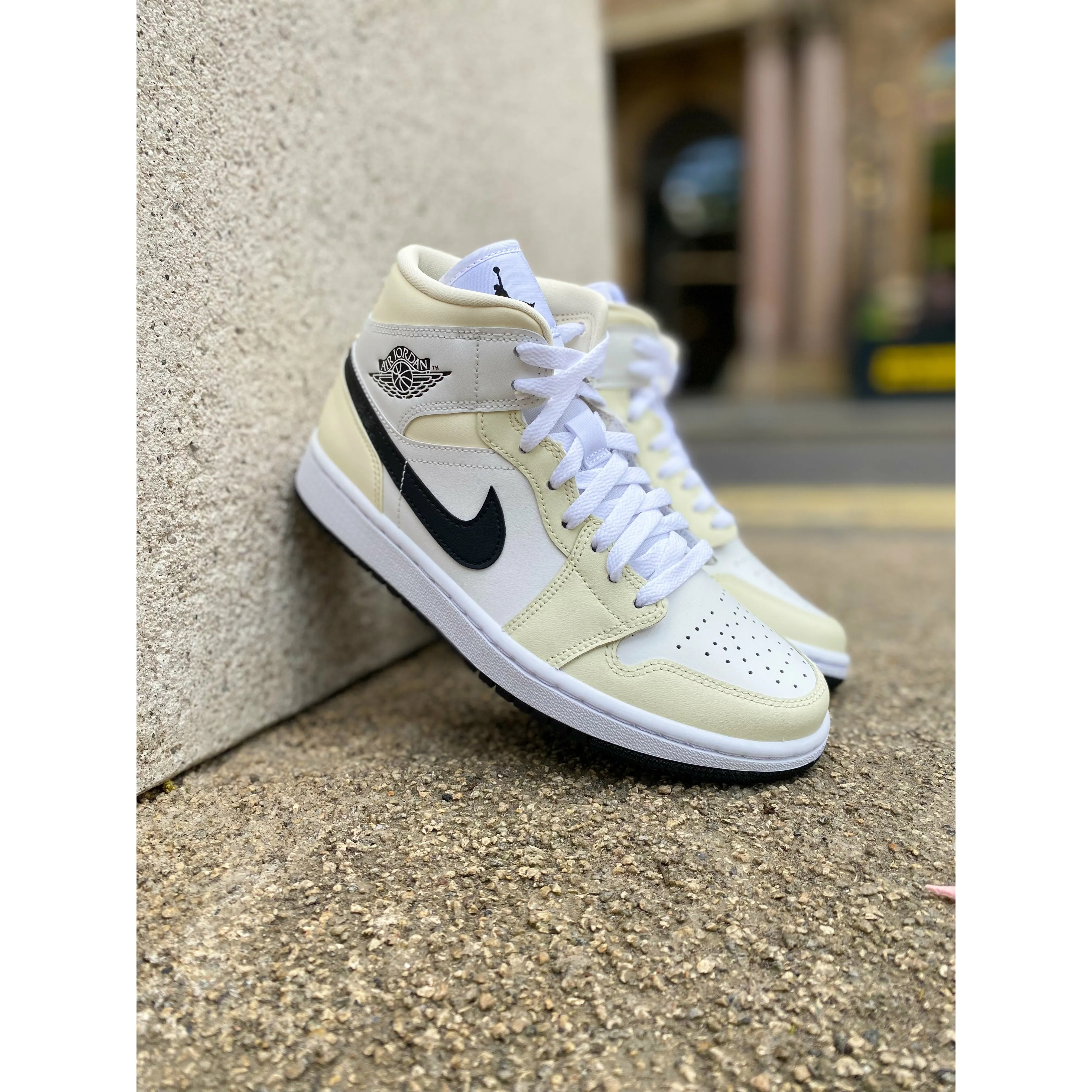 Stunning look Jordan 1 Mid Coconut Milk (W)