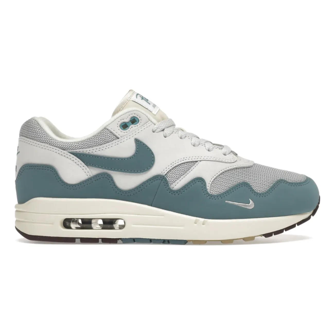 Comfortable Design Easy To Lace Nike Air Max 1 Patta Waves Noise Aqua (with bracelet)