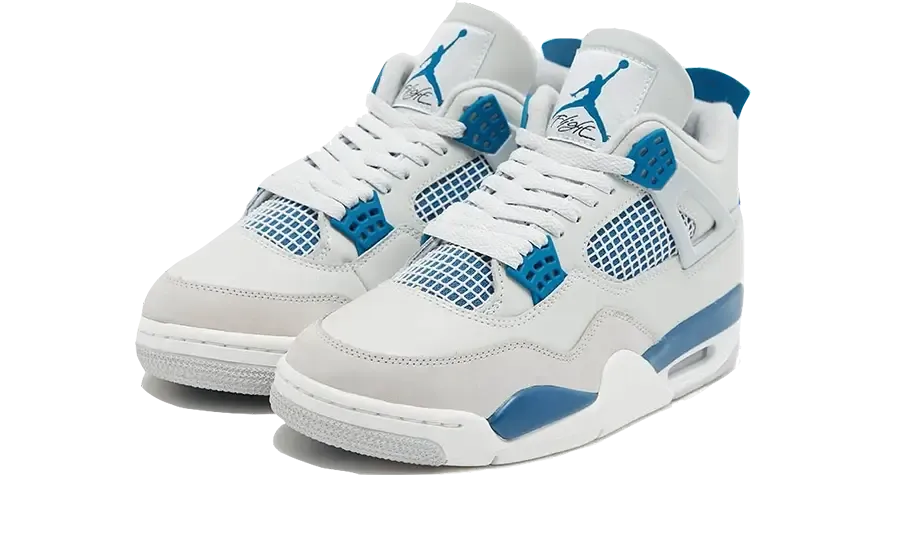 premium - running Air Jordan 4 Retro Military Blue (2024)