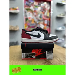 suede - upper shoes Jordan 1 Retro Low OG Black Toe (2023) UK 6.5