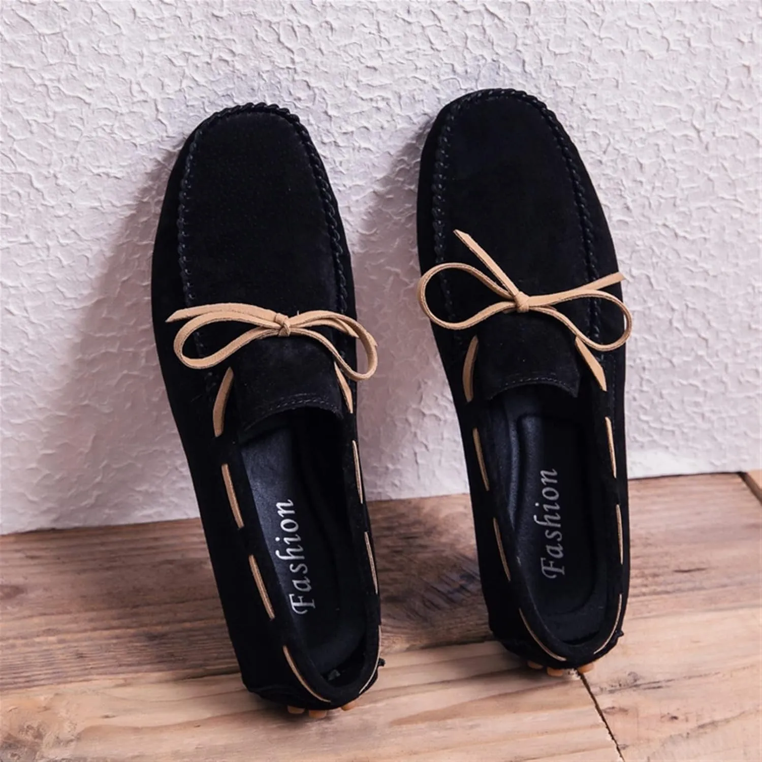 Loafers for Men Breathable Lightweight Boat Shoes Driving Loafers Leather Lightweight Comfortable Resistant Prom Outdoor Slip On