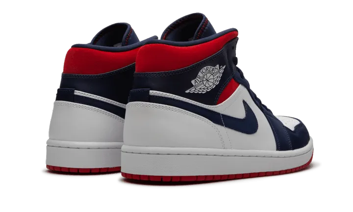 Air Jordan 1 Mid SE USA Recycled Material Blend Knit Fabric Design
