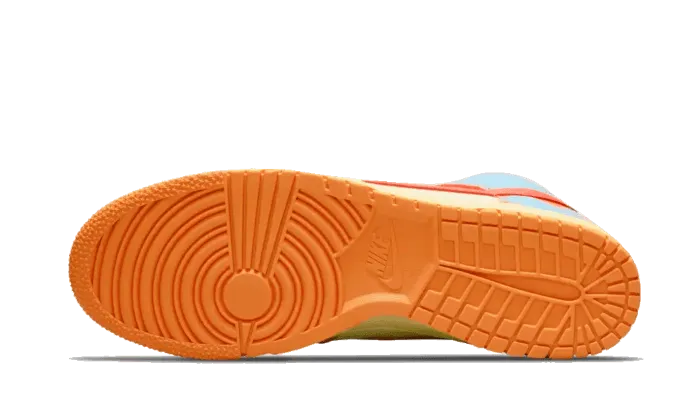 Dunk High 1985 Acid Wash Orange Cushioned Heel Cradle