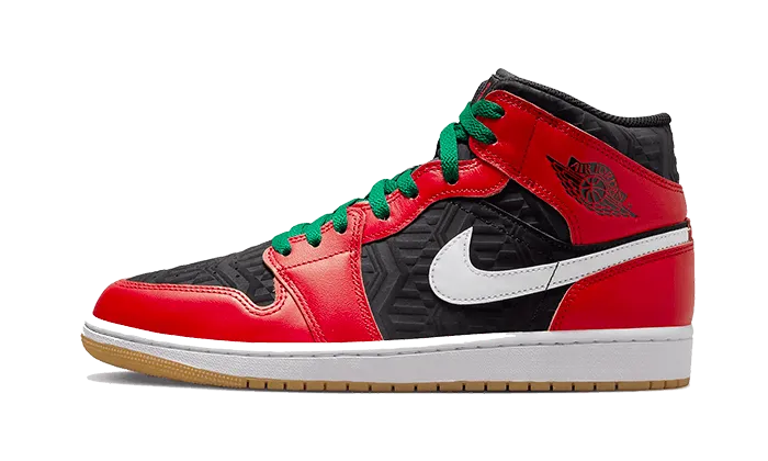 Asymmetric Lacing Designs Air Jordan 1 Mid SE Christmas