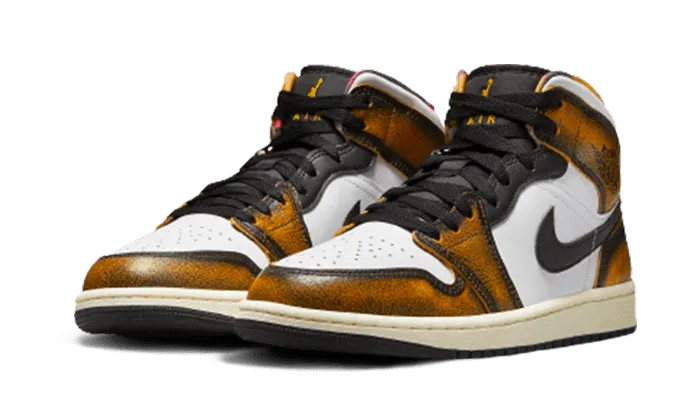 Air Jordan 1 Mid SE Orange Wear-Away Comfy Fit Quick Outfits