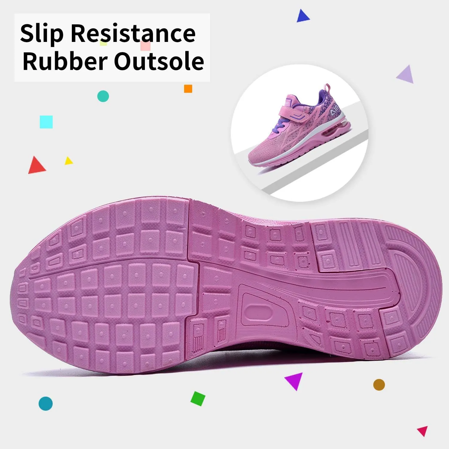 MEHOTO Kid Air Tennis Running Shoes, Athletic Walking Jogging Sport Lightweight Breathable Sneakers for Boys Girls