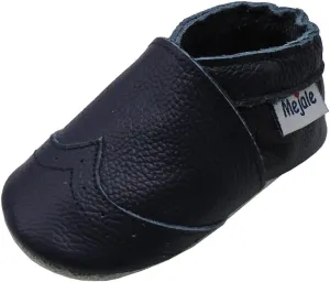 Mejale Baby Shoes Soft Sole Leather Crawling Moccasins Infant Toddler Crib Slippers