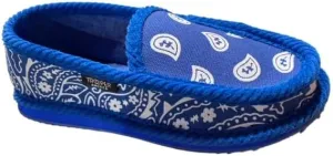Men KS-002 Royal Bandana Paisley Slip-On | Cozy, Colorful House Shoe Slippers | Ultra Cushion For Indoor and Outdoor