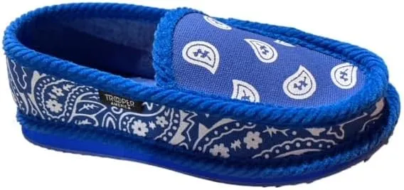 Men KS-002 Royal Bandana Paisley Slip-On | Cozy, Colorful House Shoe Slippers | Ultra Cushion For Indoor and Outdoor
