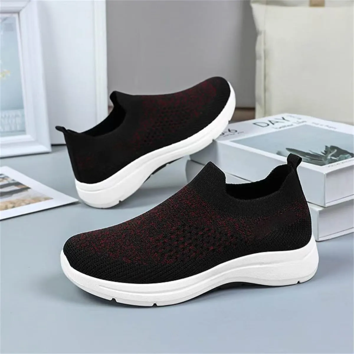 Men Mesh Sneaker Orthopedic Casual Sneaker with Arch Support Breathable Lightweight Comfortable Running Shoes Wide Width Walking Shoes