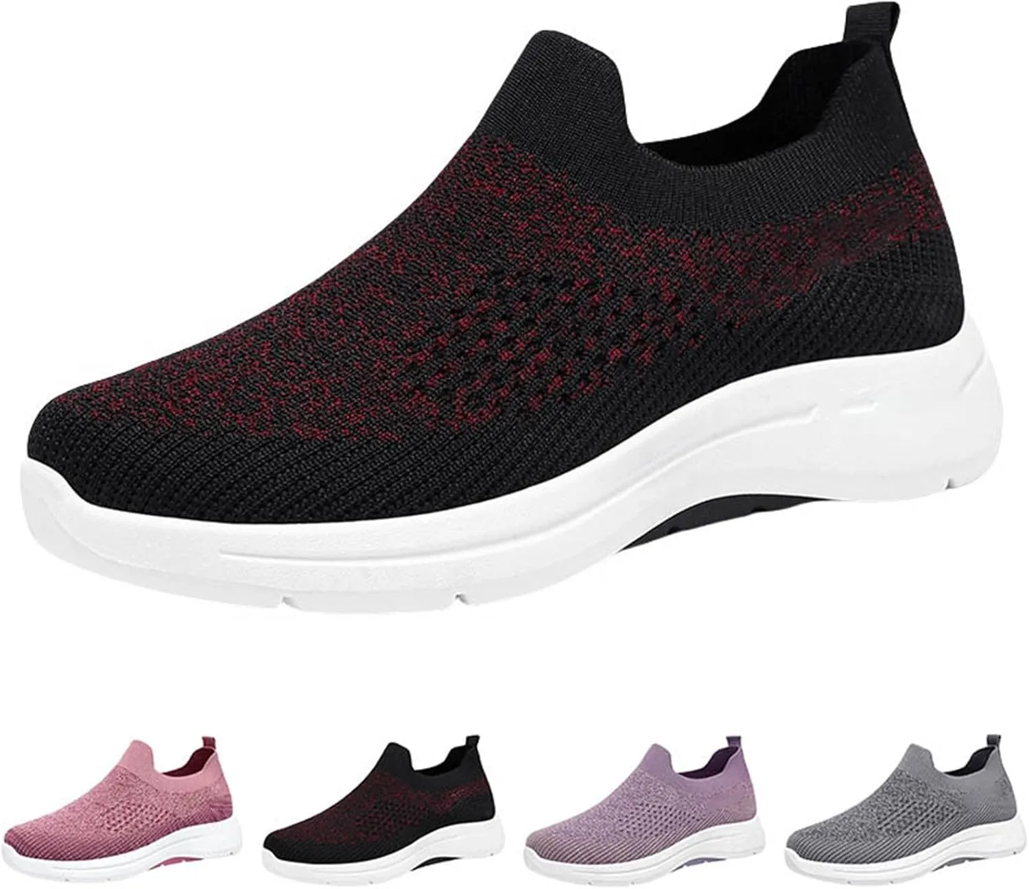 Men Mesh Sneaker Orthopedic Casual Sneaker with Arch Support Breathable Lightweight Comfortable Running Shoes Wide Width Walking Shoes