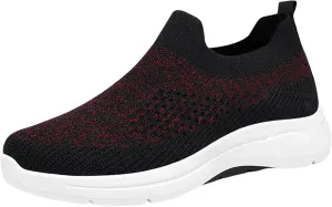 Men Mesh Sneaker Orthopedic Casual Sneaker with Arch Support Breathable Lightweight Comfortable Running Shoes Wide Width Walking Shoes