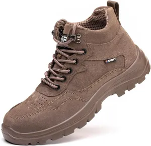 Men Steel Toe Shoes for Work,Outdoor Comfortable Lightweight Safety Toe Shoes for Men,Durable Slip-Resistant Outsole,Composite Men's Industrial & Construction Shoes