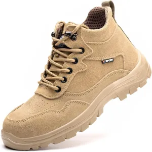 Men Steel Toe Shoes for Work,Outdoor Comfortable Lightweight Safety Toe Shoes for Men,Durable Slip-Resistant Outsole,Composite Men's Industrial & Construction Shoes