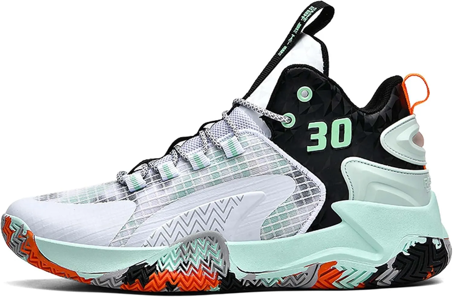 Mens and Womens White Basketball Sneakers Mid Top Lace Up Running Shoes Wear Resistant and Durable Outdoor Travel Shoes Comfortable and Breathable Casual Sneakers Skateboarding Shoes