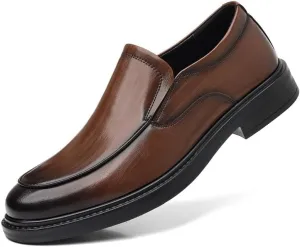 Men's Comfort Non-Slip Shoes Low Top Business Work Dress Shoes Lightweight All-Day Non-Slip Soft Sole Oxfords