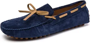 Mens Loafers Breathable Lightweight Boat Shoes Driving Loafers Leather Lightweight Comfortable Anti-Slip Fashion Outdoor Slip-on