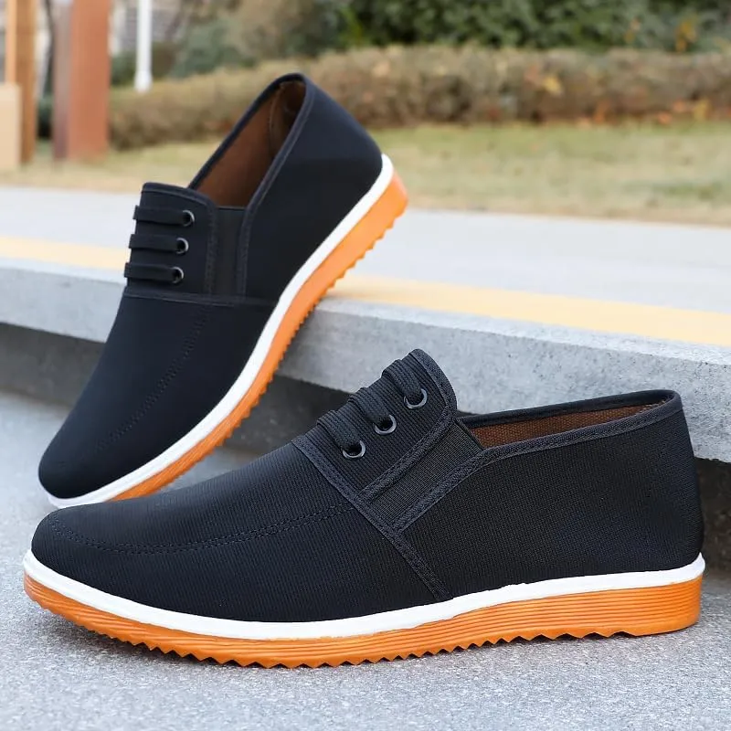 Men's Loafers Casual Canvas Slip-on Shoes, Lightweight and Breathable, Lightweight and Comfortable Shoes Suitable for All Seasons