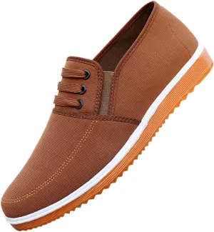 Men's Loafers Casual Canvas Slip-on Shoes, Lightweight and Breathable, Lightweight and Comfortable Shoes Suitable for All Seasons